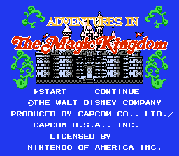 Adventures in the Magic Kingdom (USA) (Beta 1)